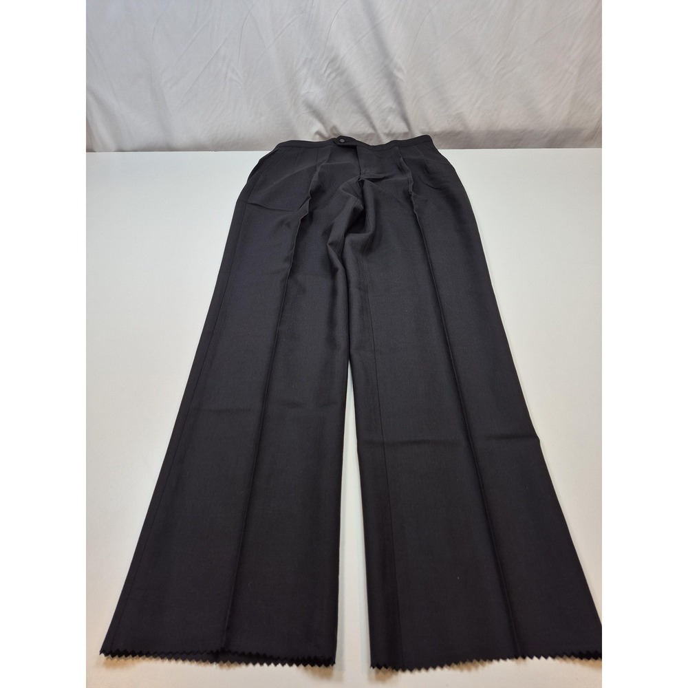 Sansabelt Wool Pants Mens 35x36 Gray Wool Pleated NWT Unhemmed Made in USA